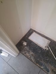 Floor Vent Contamination Cleanup — Heavy floor vent contamination prior to deep cleaning — common in homes that have not had ducts serviced in 5+ years.
